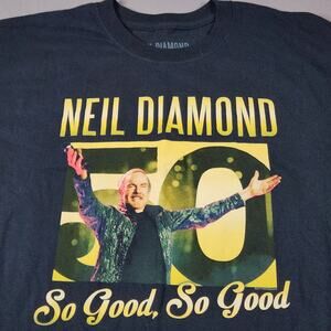 Neil Diamond XL 50th Anniversary World Tour Concert T-shirt 100% cotton Unisex
